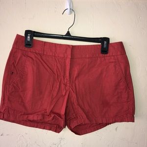 Red J Crew Chino Shorts, 4